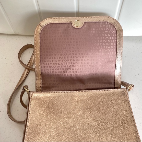 Kate Spade Rose Gold Metallic Crossbody - Picture 2 of 3